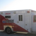 An ambulance at the track