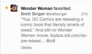 Wonder Woman Favorited My Tweet