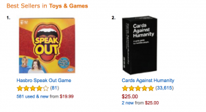 Top selling toys games Amazon