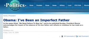 Fox News Says Obama Tells Us He's "Imperfect"