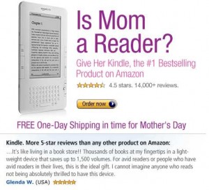 A Kindle For Mothers Day